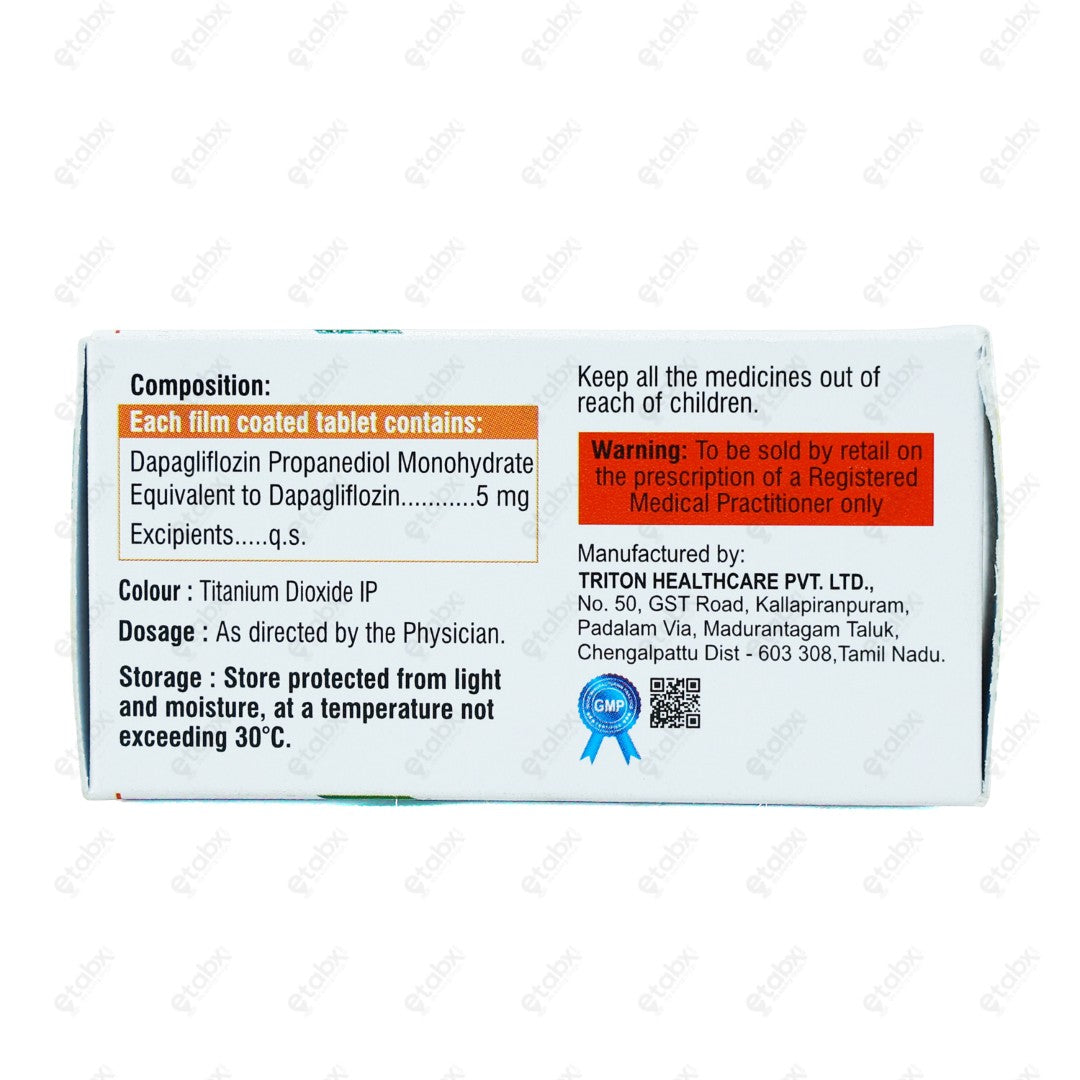 Dapalift 5mg Tablets 10's