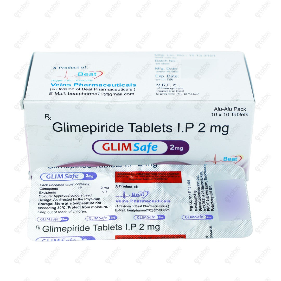 Glimsafe 2mg Tablet 10's