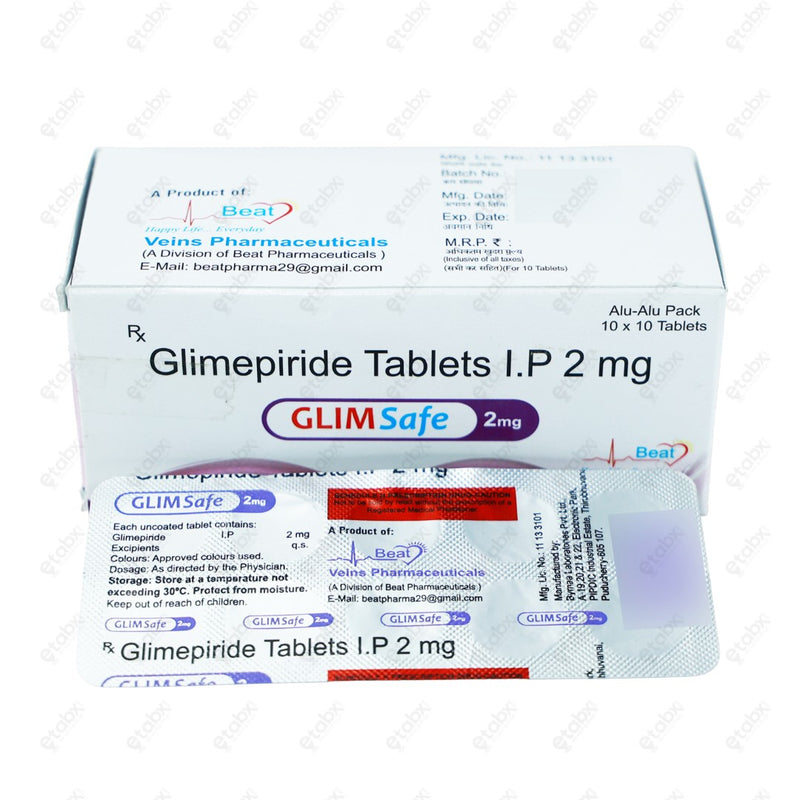 Glimsafe 2mg Tablet 10's