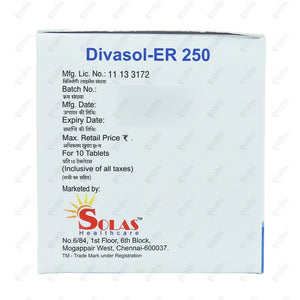 Divasol ER 250mg Tablet 10's