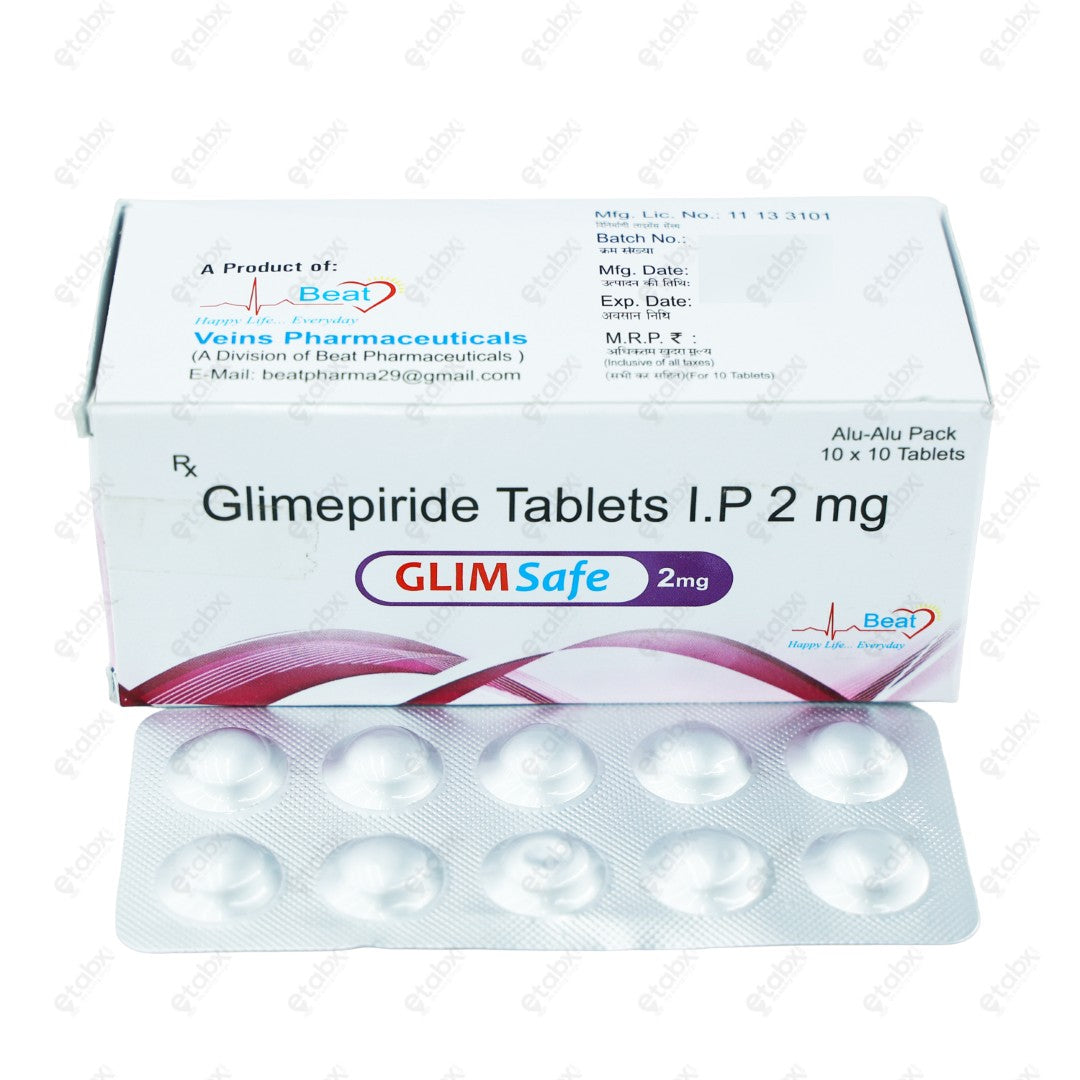 Glimsafe 2mg Tablet 10's