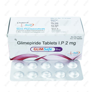 Glimsafe 2mg Tablet 10's