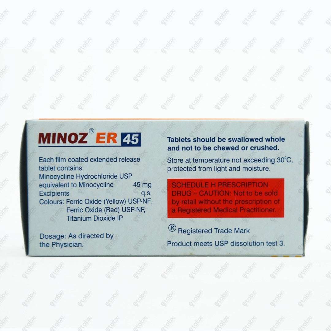 Minoz ER 45mg Tablet 10's