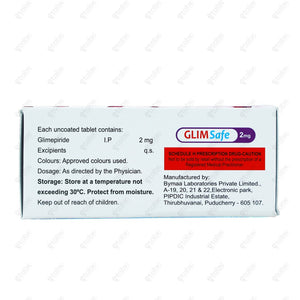 Glimsafe 2mg Tablet 10's
