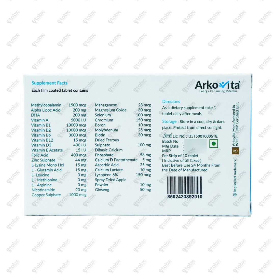 Arkovita Tablet 10's