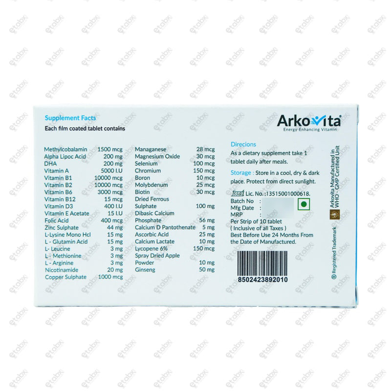 Arkovita Tablet 10's