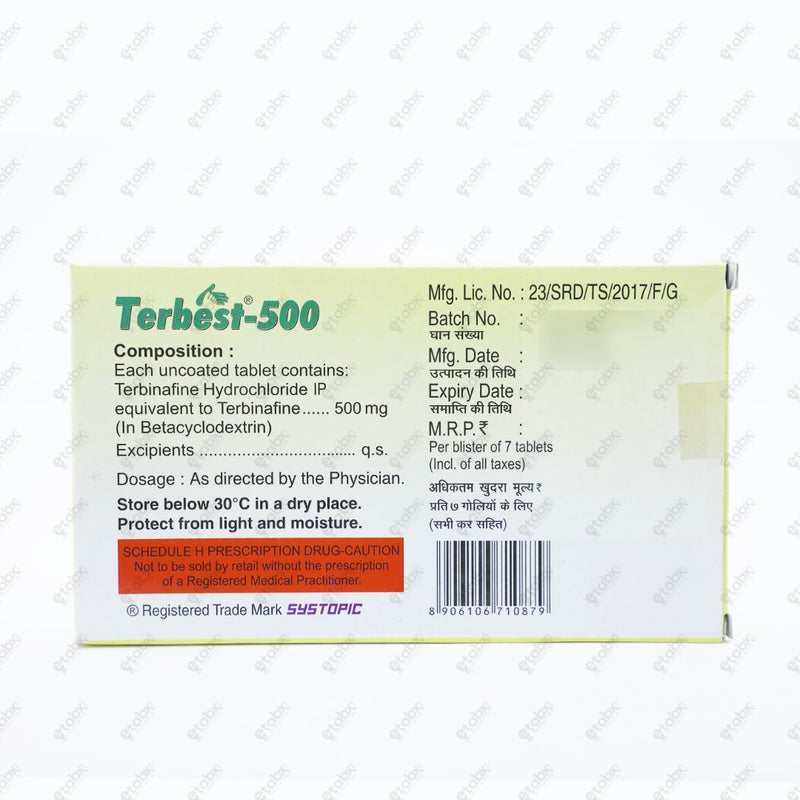 Terbest 500mg Tablet 14's