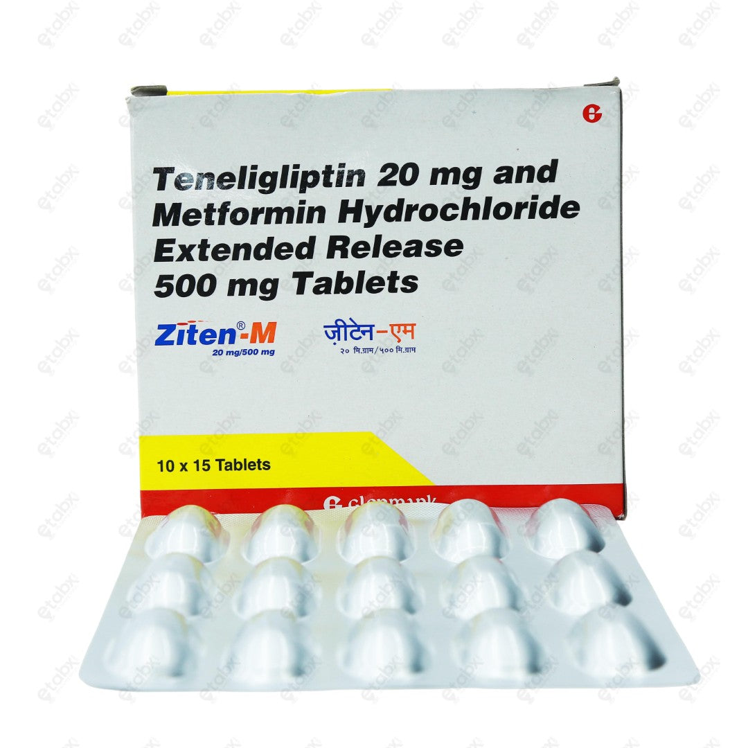 Ziten M 20/500mg Tablet 15's