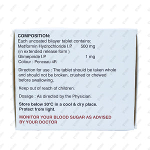 Gluconorm G1 Tablet 15's