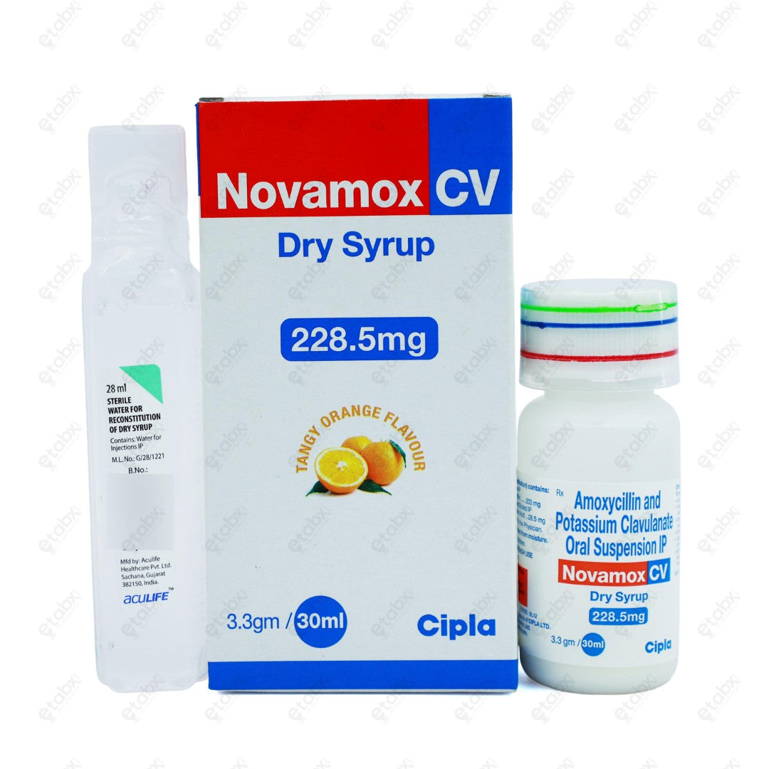 Novamox CV Dry 228.5mg Syrup 30ml