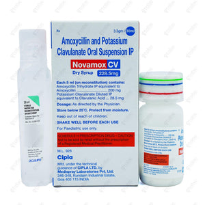 Novamox CV Dry 228.5mg Syrup 30ml
