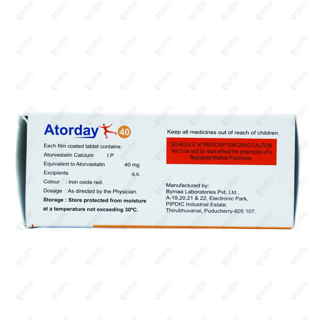 ATORDAY 40mg Tablet 10's