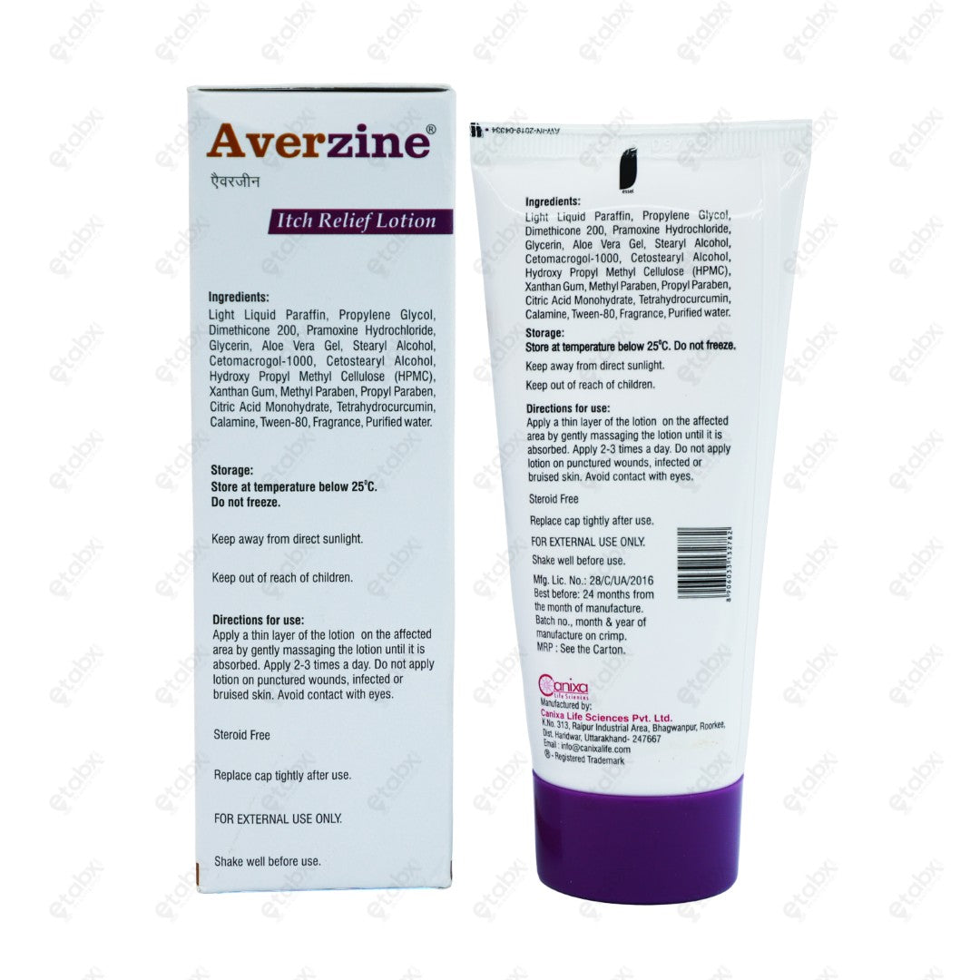 AVERZINE Lotion 75ML Nutrient-Rich Skin Care