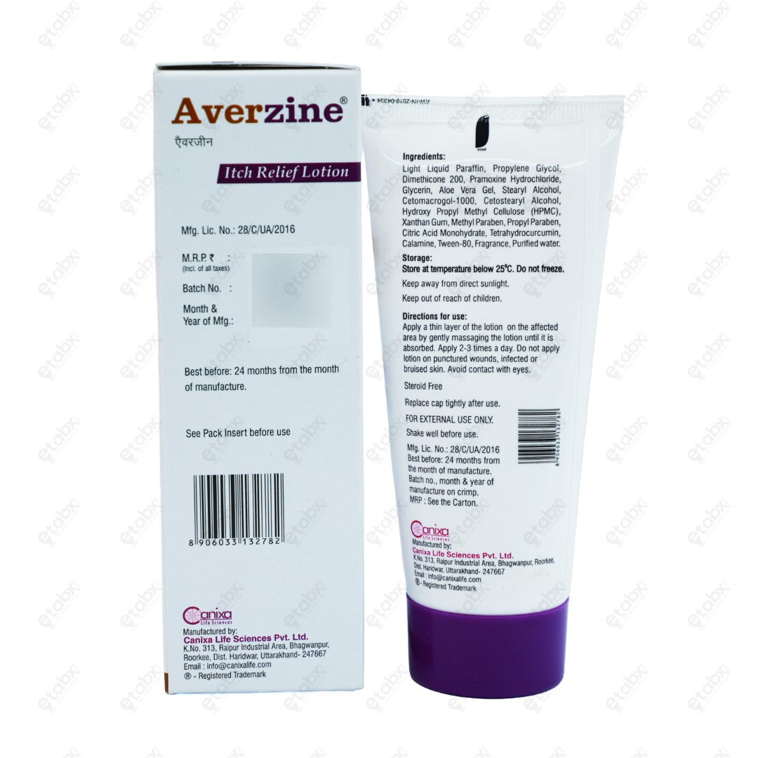 AVERZINE Lotion 75ML Nutrient-Rich Skin Care