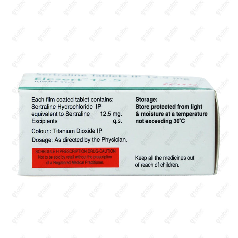 ELESERT 12.5mg Tablets 10's (Sertraline)