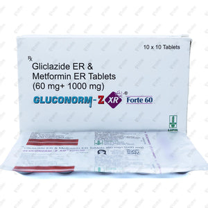 Gluconorm Z XR Forte 60mg Tablet 10's