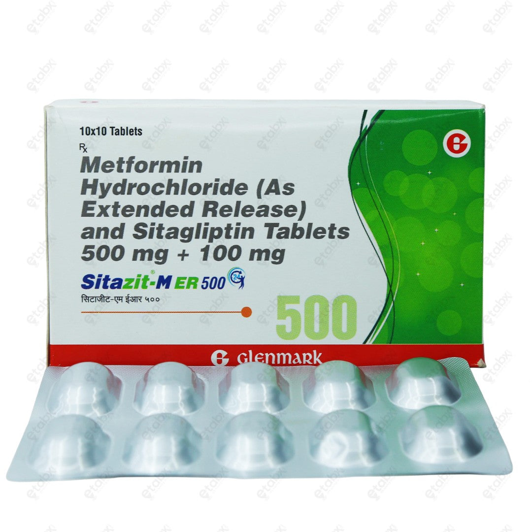 Sitazit M ER 500mg Tablet 10's