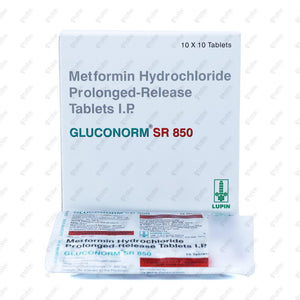 Gluconorm SR 850mg Tablets 10's
