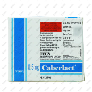 CABERLACT 0.5MG Tablet 2's