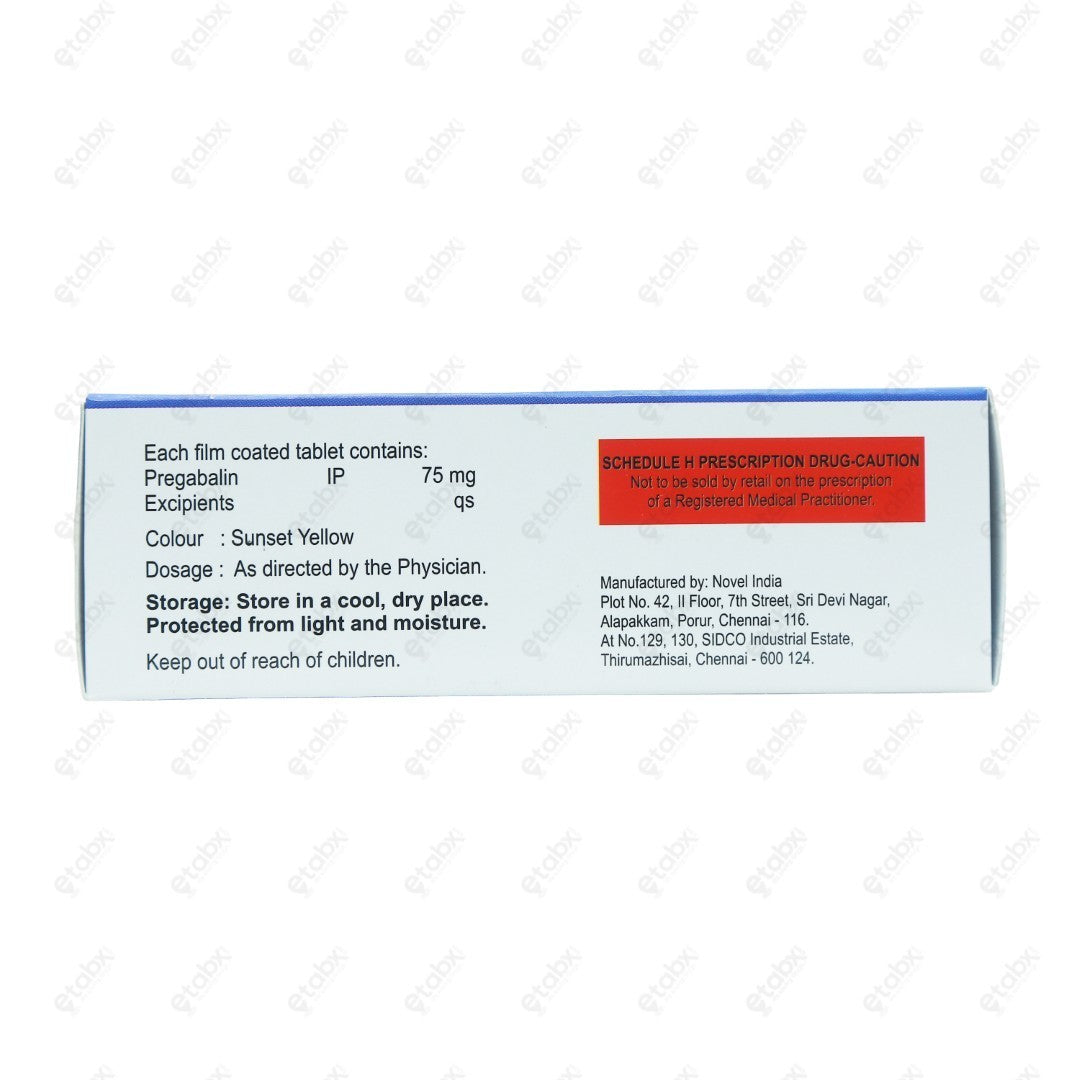 PREGARIN 75mg Tablet 10's