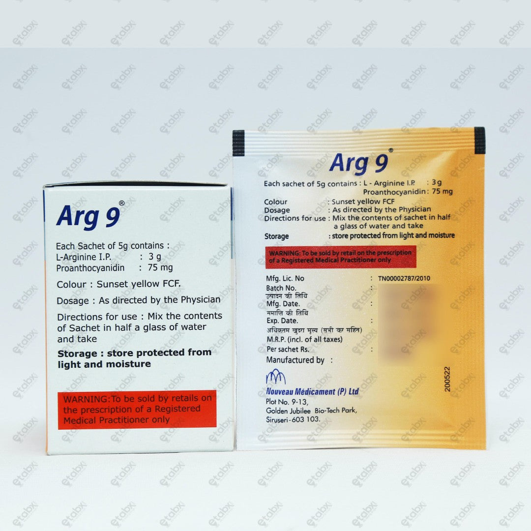 ARG 9 Sachets 10x5gm