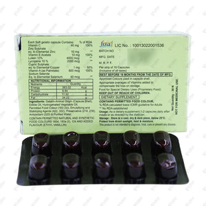 Eyetamin Capsules 10'S Vision Support Supplement