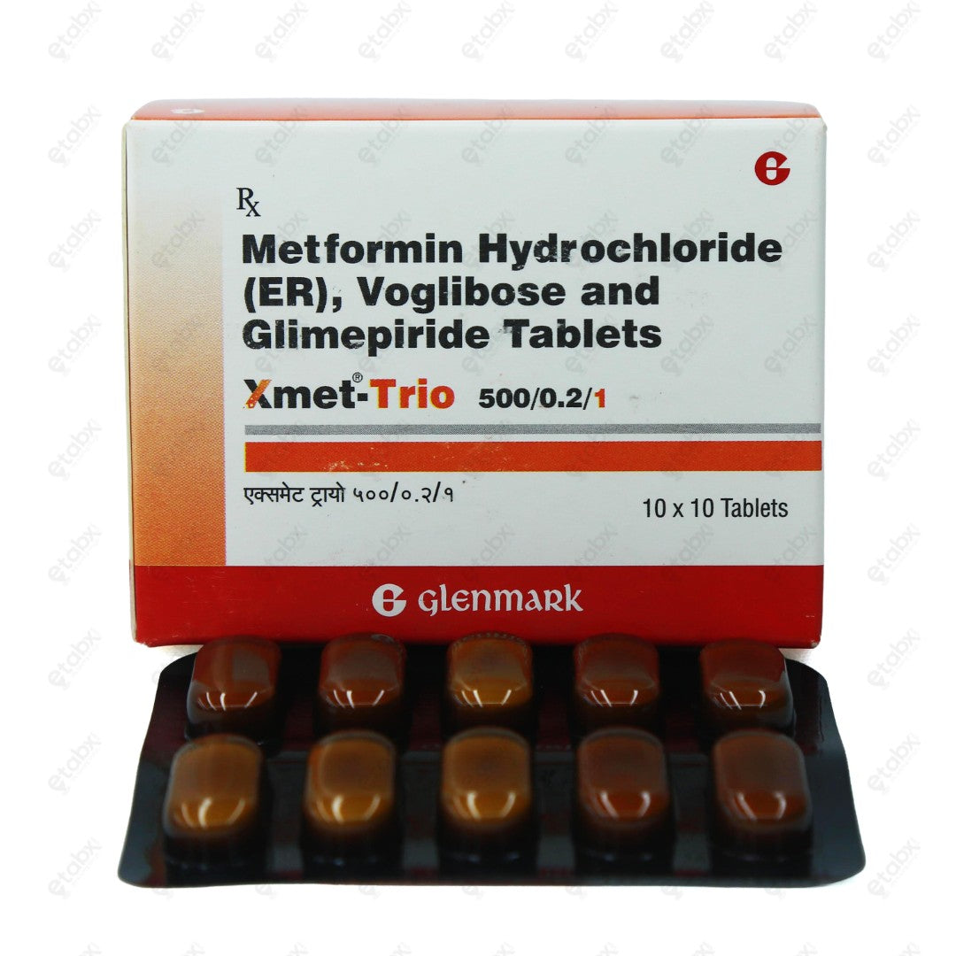 Xmet Trio 500/0.2/1mg Tablet 10s