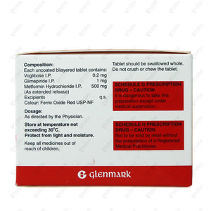 Xmet Trio 500/0.2/1mg Tablet 10s