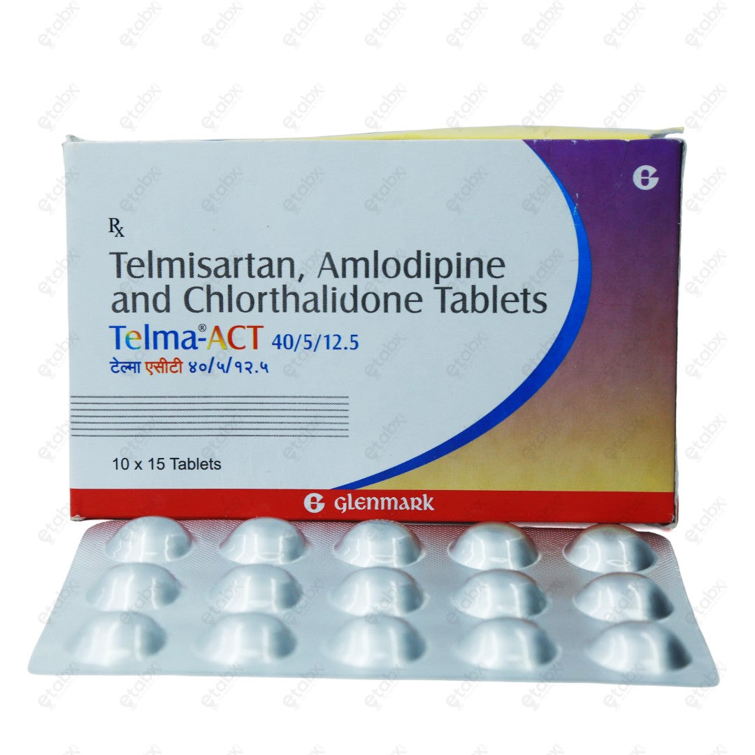 Telma ACT 40/5/12.5 Tablet 15