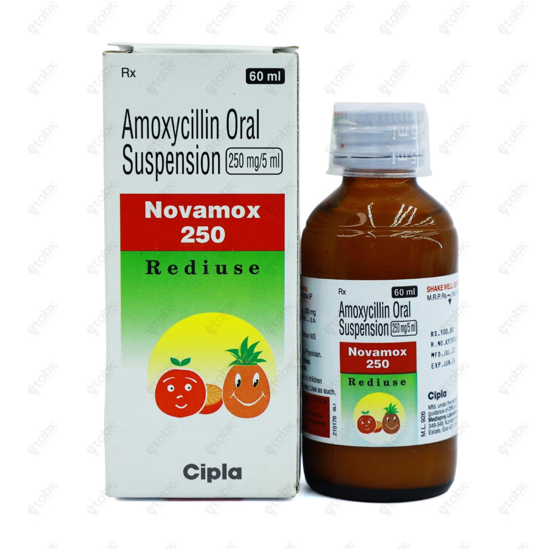 Novamox 250mg Redimix Suspension 60ml