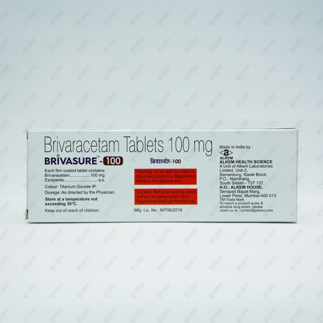 BRIVASURE 100mg Tablet 10