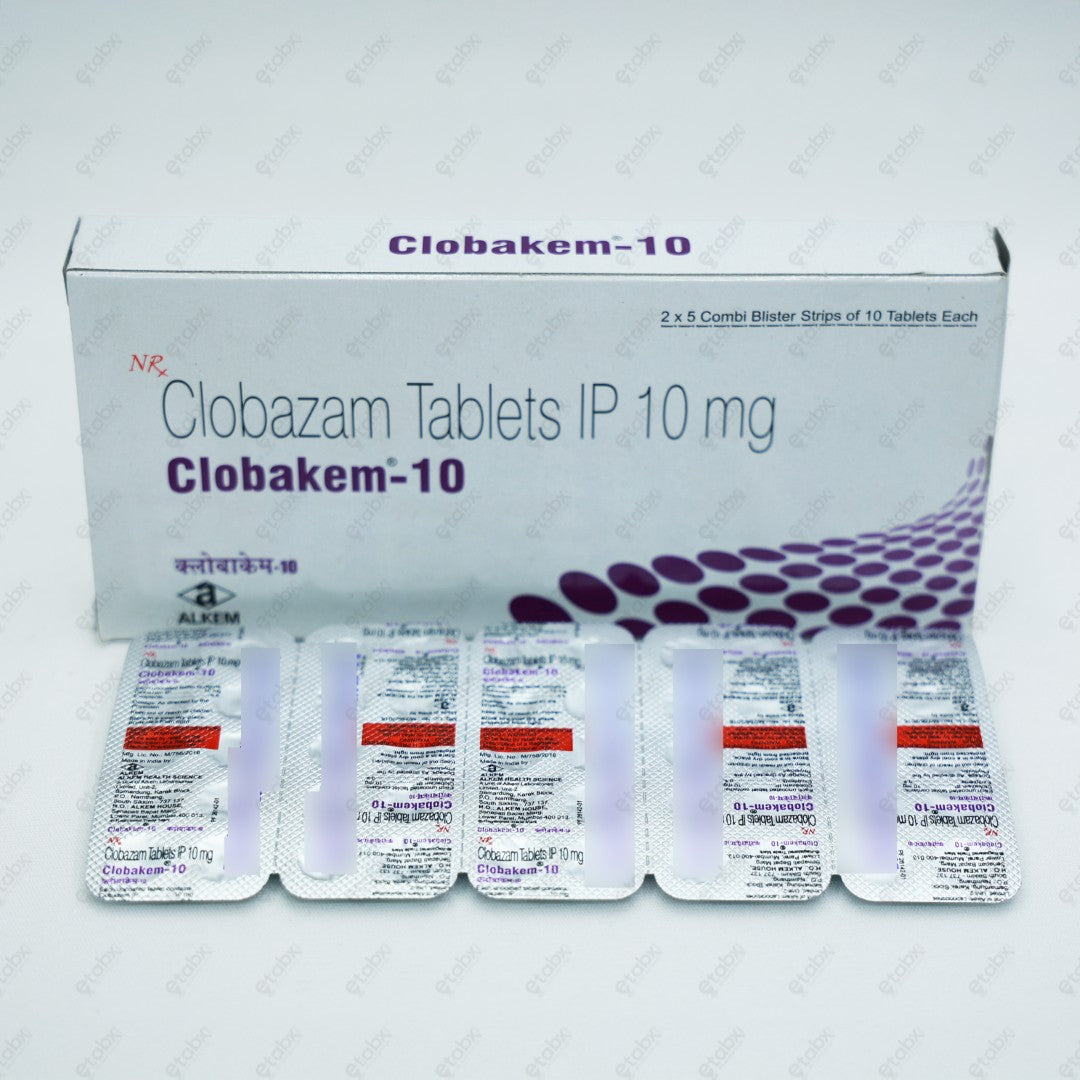 Clobakem 10mg Tablet 10's