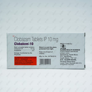 Clobakem 10mg Tablet 10's