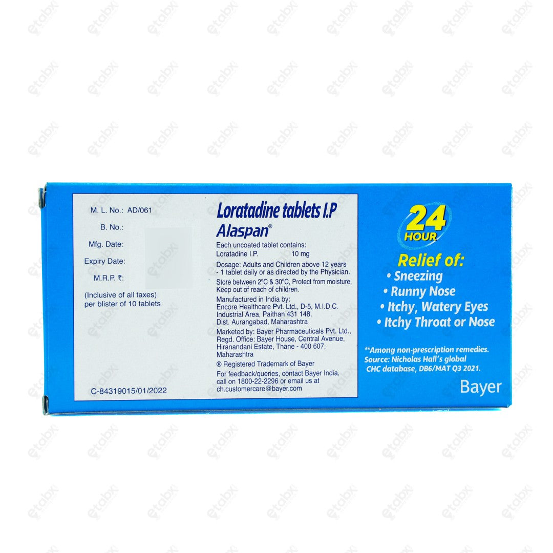 Alaspan 10mg Tablet 10's