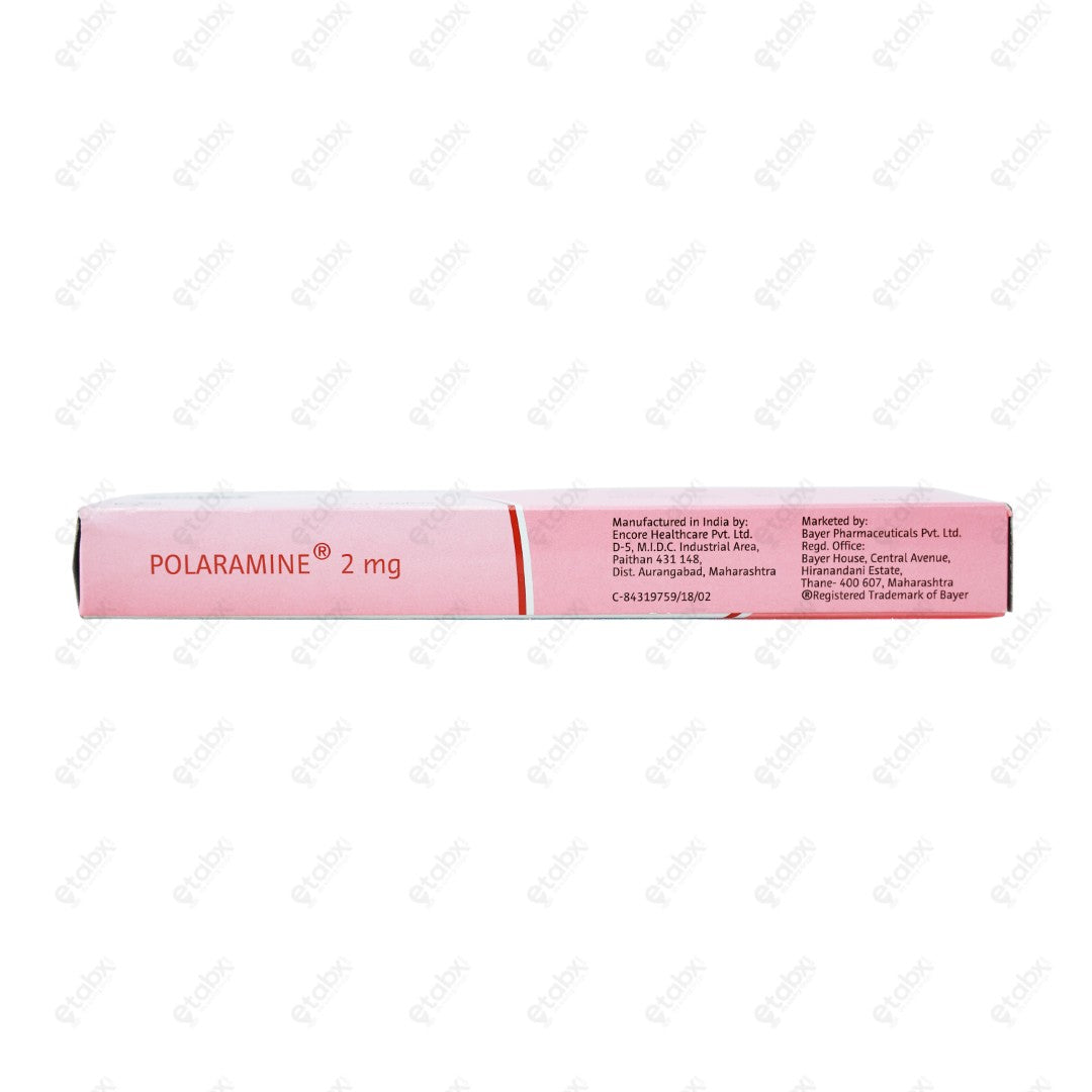 Polaramine 2mg Tablet 10's