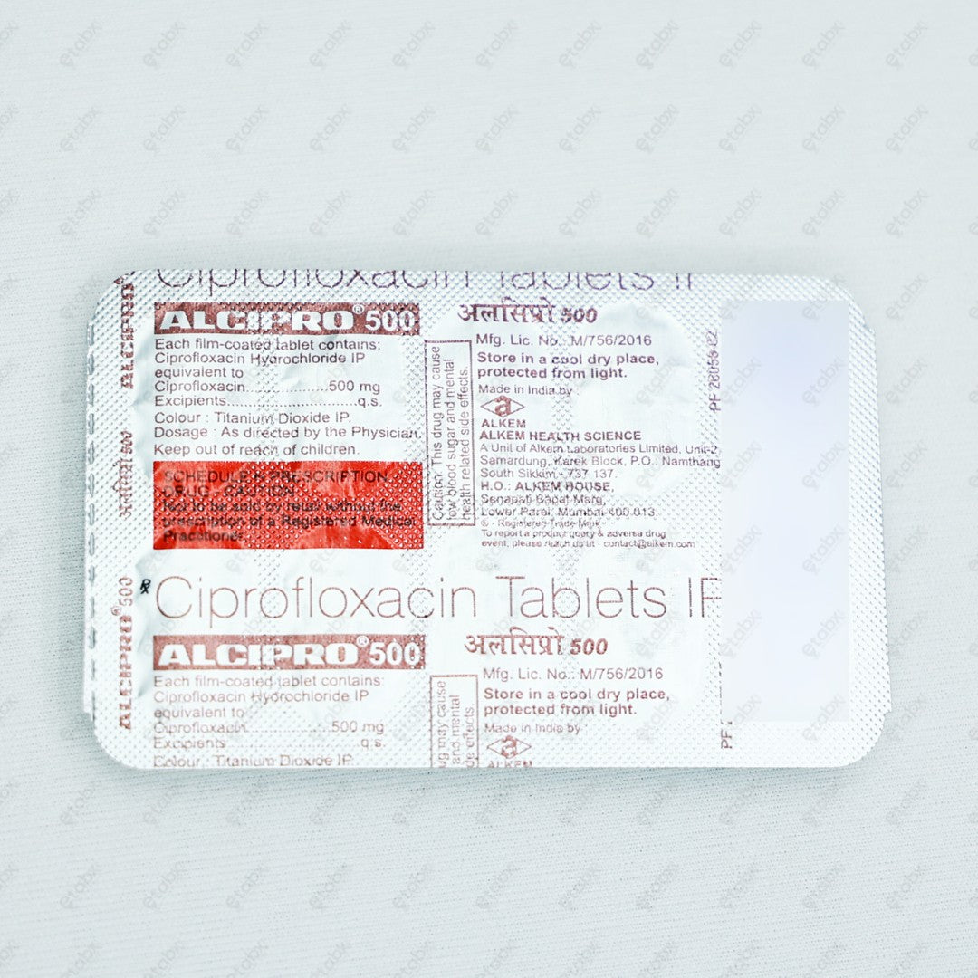 ALCIPRO 500MG Tablets 10's