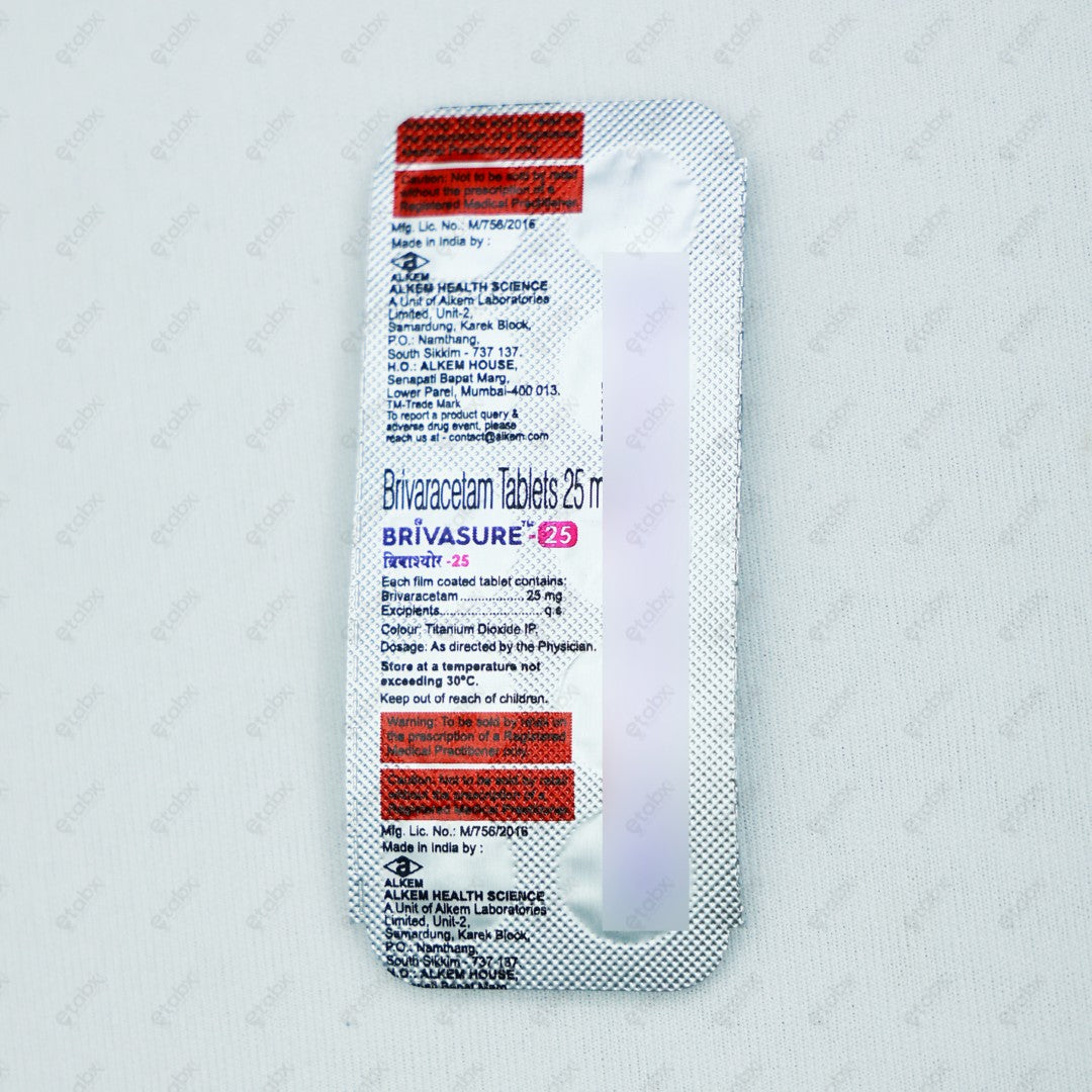 BRIVASURE 25mg Tablet 10's