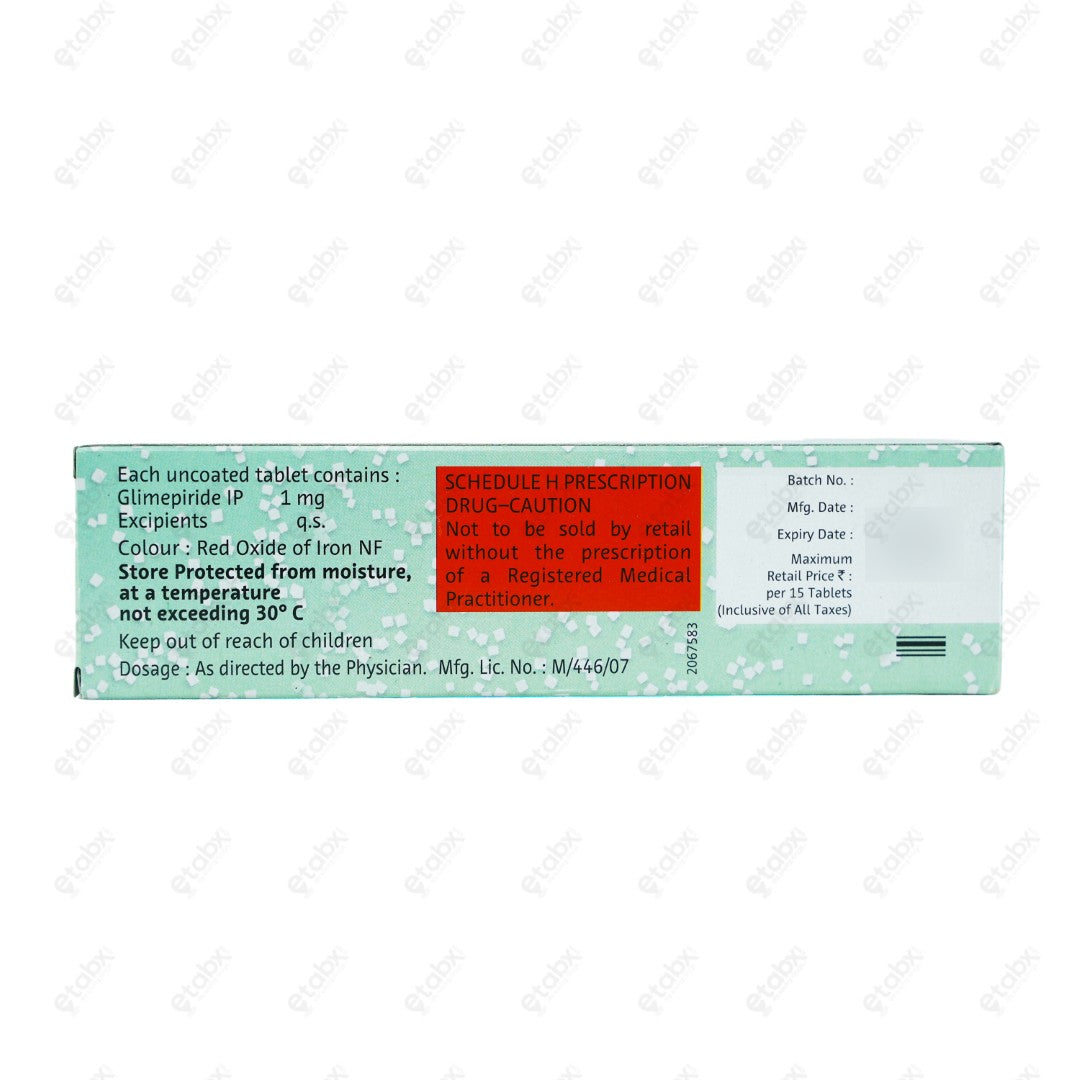 Euglim 1mg Tablet 15's