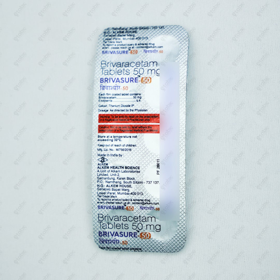 BRIVASURE 50mg Tablet 10