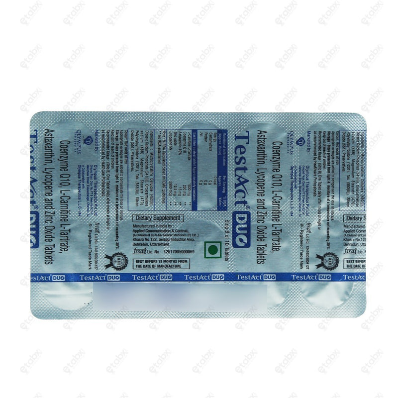 Testact Duo 2x10 Tablets