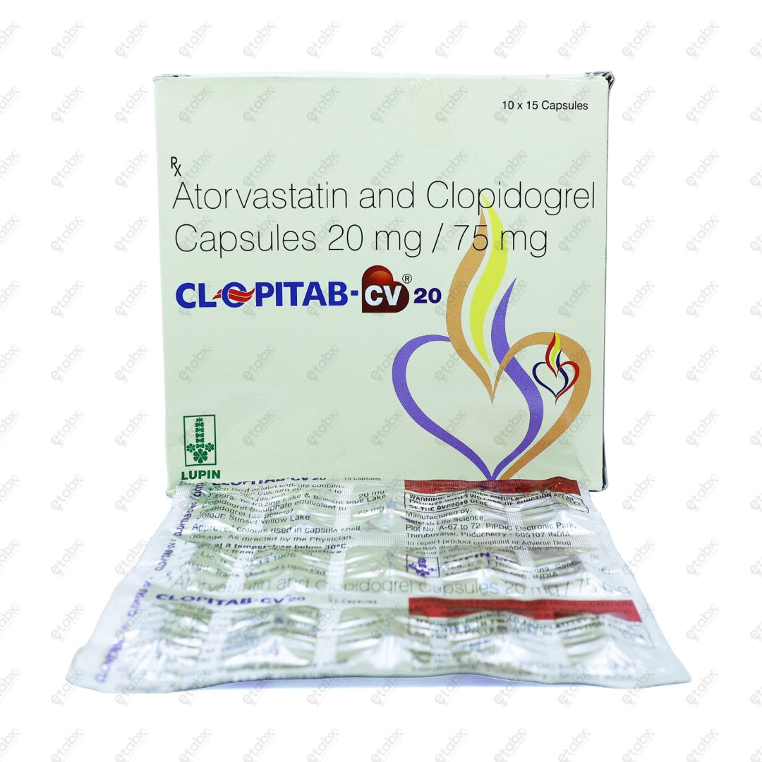Clopitab CV 20mg Tablet 15's