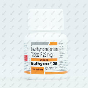 Euthyrox 25mcg Tablet 100's