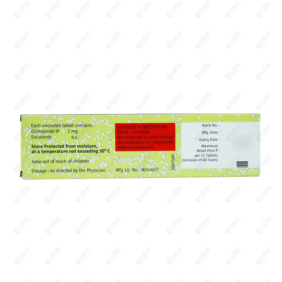Euglim 2mg Tablet 15's