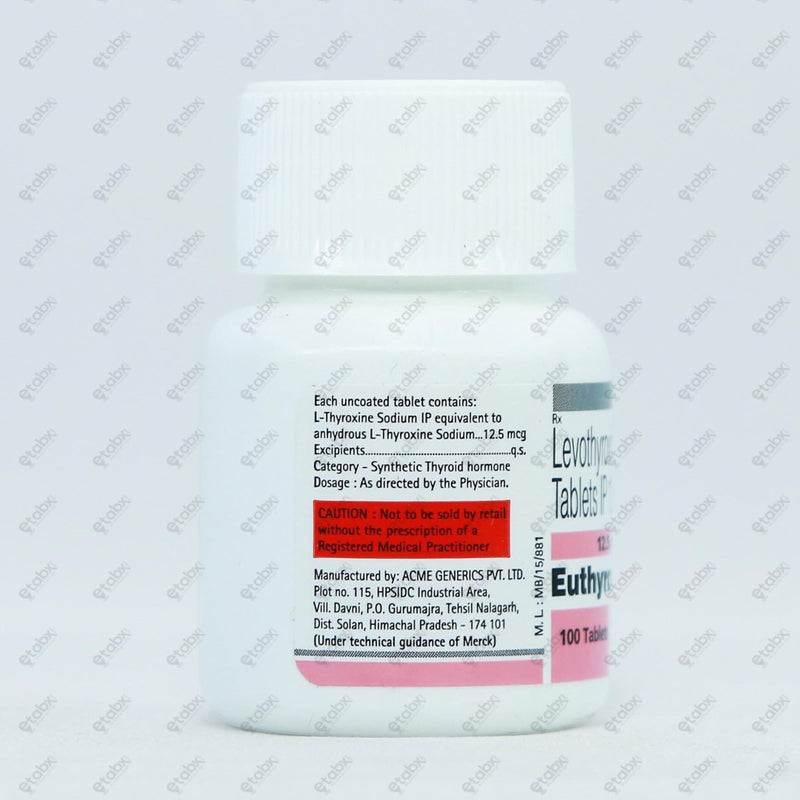 Euthyrox 12.5mcg Tablet