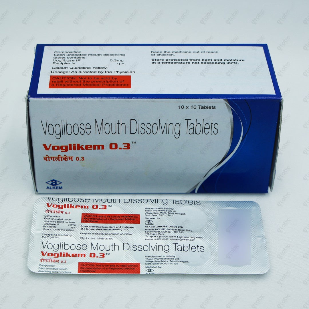 VOGLIKEM 0.3mg Tablets (10's)