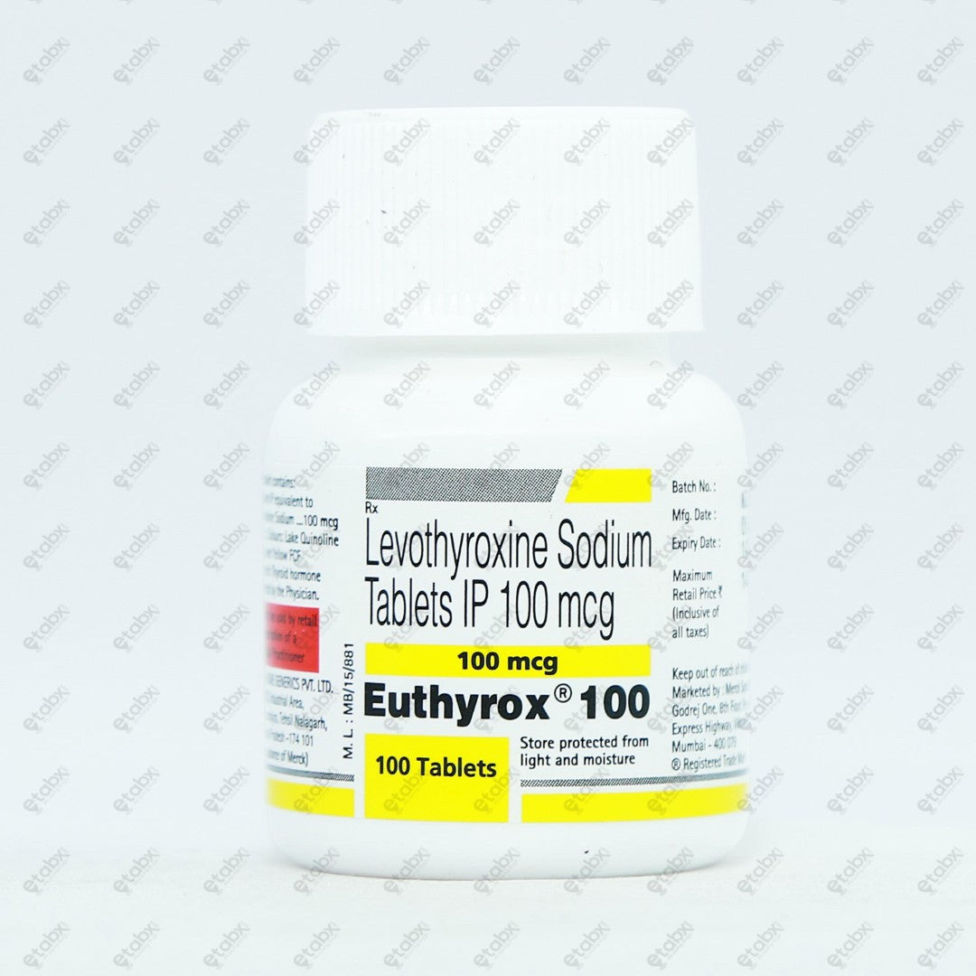Euthyrox 100mcg Tablet 100's