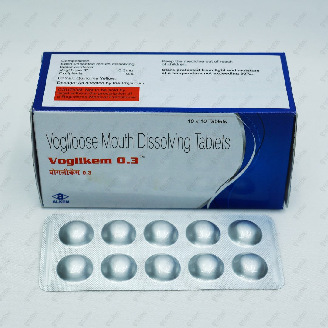 VOGLIKEM 0.3mg Tablets (10's)