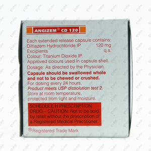 Angizem CD 120 Capsule 10's