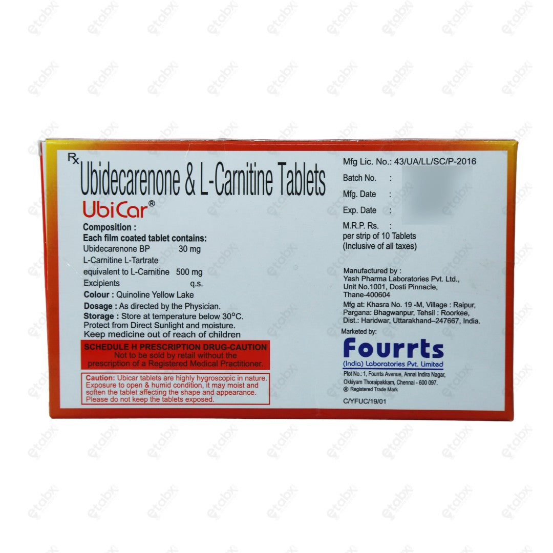 UBICAR Tablet 10's