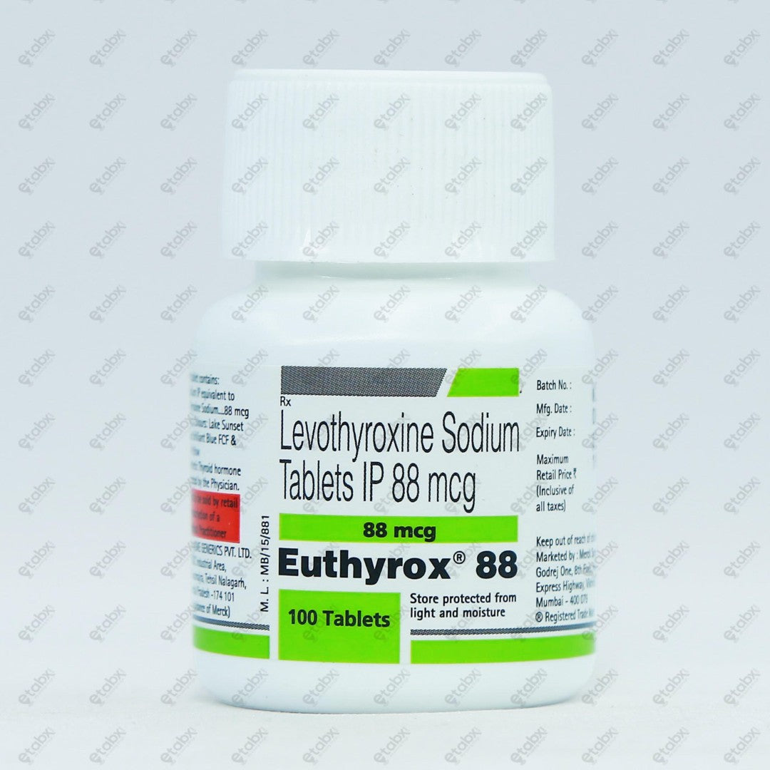 Euthyrox Tablet 88mcg 100's